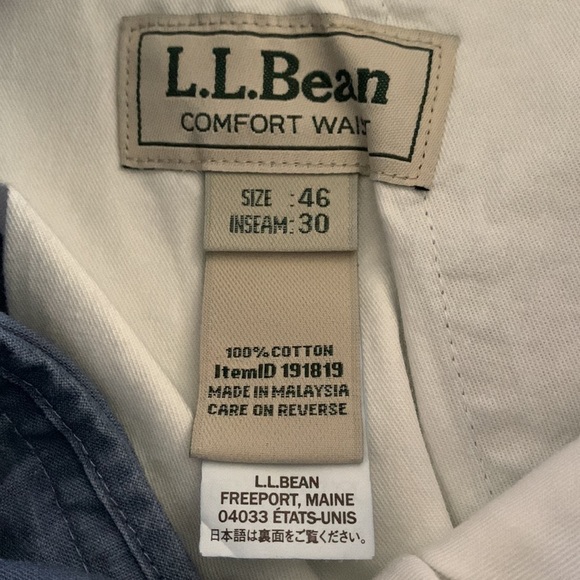 L.L. Bean Vintage New Old Stock Tropic Weight Cargo Comfort Waist Pant In Indigo - Picture 8 of 9